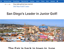 Tablet Screenshot of delmargolfcenter.com